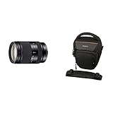 Sony SEL-18200LE Obiettivo con Zoom 18-200 mm F3.5-6.3, Stabilizzatore Ottico, Mirrorless APS-C, Attacco E, SEL18200LE, Nero & LCS-AMB Custodia Morbida, Nero