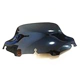Parabrezza parabrezza moto Wave da 8 pollici per Harley FLHR FLHT FLHX Touring Electra Glide Cruiser (Nero)