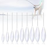 JAONLD Set Galleggiante Trota 9 Pezzi Super Set Pesca Bombarde Semi Galleggiante 6g, 8g, 10g, 12g, 15g, 20g, 25g, 30g, 35g, Galleggiante Trota Accessori Pesca Trota per Pasta Trota e Cucchiaio Trota