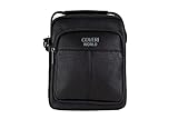 COVERI Borsa Borsello Ecopelle Tracolla Uomo Lavoro Ufficio Tempo Libero Portacellulare Tasche Zip ART.6226 Dimensioni 24 X 20 X 6 Colore NERO