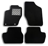 Tappetini Peugeot 307 2001-2007 su Misura, Antiscivolo, battitacco in gomma rinforzato, bottoni di fissaggio