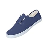 Scarpe per il tempo libero, da uomo, estive, in tela, da donna, blu, con suola antiscivolo, traspiranti, per il fitness, leggere, Blu, 42 EU
