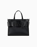 Armani Exchange Susy Big Tote, Borse a Tracolla Donna, Nero, TU
