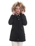 WOOLRICH Giubbotto Donna Nero Luxury arctic racoon parka