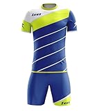 ZEUS VESTE GLI DEI LYBRA, Kit Uomo, Electric Royal-Giallo Fluo-Bianco, 3XL