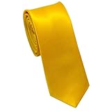 Generisch Elegante cravatta da uomo per occasioni formali, eventi aziendali dal design classico come accessorio elegante per tutti, giallo., M