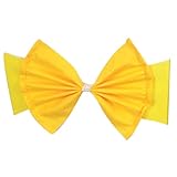 Sedia Bows nastro flettente per la decorazione di eventi tra cui compleanni di nozze e feste di vacanza in colore vivace, 1 ali di nozze