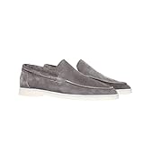 Hermanos – Scarpe basse in pelle super eleganti e confortevoli per uomini – scarpe basse, scarpe casual, slipper, scarpe da uomo, scarpe universitarie, slip-on., grigio., 41 EU