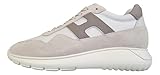 Hogan Scarpe Uomo Sneaker interactive3 HXM3710EG30U3O0FRG Bianco e Marrone (Bianco, Avorio e Tortora, Sistema Taglie Calzature EU, Adulto, Numero, Media, 41.5)