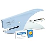 Rapesco 1376 SP-64 Cucitrice a Pinza e 1000 Punti Tipo 21/4 mm, Capacità 12 Fogli, Azurro