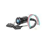 CGEAMDY Interruttore Di Accensione a Chiave, Moto Interruttore a Chiave Di Accensione, Interruttore a Barilotto Di Blocco Dell'accensione, Per Motociclette Moto Da Cross KTM ATV Dirt Bike