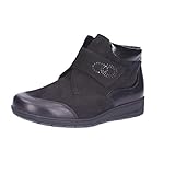 Waldläufer Mimi, Iseo/Denver/Taipei (pelle liscia/nabuk/verniciata), nero, extra large M 812815-301-001, Nero , 43 EU