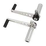 Vetro Specchietto Retrovisore Per BMW Per Suzuki Per Kawasaki Poggiapiedi Per Moto D'epoca(D'argento)