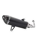 LPOXD Marmitta Scarico Motocicletta Tubo Anteriore Slip-on per Yamaha Xmax 300 250 2017-2024 Modificata(Type-C)