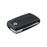 Guscio Portachiavi Accessori Ricambi Cover Copri Chiave Telecomando Auto 3 Tasti Compatibile Con Citroen C2 – C5 – C3 – C4 – C6 - C8 – Dispatch – Xsara – Picasso - Peugeot 407-307 - 308-607