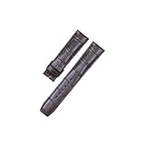 NBCNZCTSAS Cinturino in pelle Adatto for Baume e adatto for Mercier Adatto for HAMPTON/Adatto for CLASSIMA Accessori Cintura for orologio in pelle for strato superiore 20/22 mm(Dark brown,22mm)