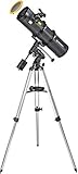 Bresser 4650750 Telescopio Pollux 150/750 Eq3 con Filtro Solare, Nero