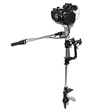 Motore fuoribordo a 4 tempi, 5,5 CV, motore a benzina, 65 CC, raffreddamento ad aria continua, motore fuoribordo adatto altezza piastra posteriore entro 55 cm
