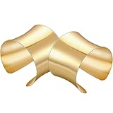 FOMIYES 2 Pz Braccialetto Bracciale in Metallo Bracciale a Polsino Braccialetti D'oro Per Le Donne Braccialetti Per Polsi Decorazione Del Polso Bracciale Largo Da Donna Decorare Punk Lega