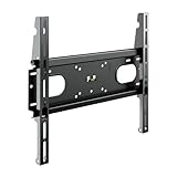 Meliconi SPACE SYSTEM FLAT 400 XL, Supporto TV Parete Fisso compatibile da 32" a 85" pollici, VESA 200-300-400, Portata 60 Kg, Adatto Anche a Pareti in Cartongesso,Nero