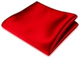 OUTLETISSIMO® POCHETTE FAZZOLETTO TASCHINO RASO ROSSO CLASSICO UOMO DONNA NUOVO
