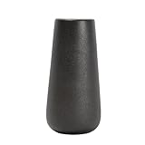 Vaso in Ceramica, Vaso Fiori Ceramica Nero, Vasi Decorativi Interno Moderni, Piccolo Minimalista Vasi per Casa Soggiorno Camera da Letto Ufficio Libreria Matrimonio Decorazione Tavolo