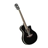 YAMAHA APX600 Chitarra Elettroacustica – Corpo Sottile, Scala 25”, Pickup System65, EQ a 3 Bande, Accordatore Integrato, Buca Ovale – Black