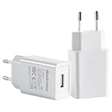 Blackview Caricatore USB A 10W, Caricatore Compatto per Smartphone, Tablet e Altri Dispositivi, Sicuro e Affidabile, Alimentatore per Samsung Galaxy S24 Ultra/S24/S23+/S23/S22/Note20, iPhone 16/15