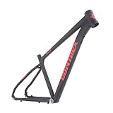 QUYCOIU Telaio per Bici 27,5/29er Telaio per Mountain Bike Telaio Cambio Lega di Alluminio Freni A Disco Telai Ruote di Grandi Dimensioni Sgancio Rapido 135mm Passaggio Interno(Black Red,27.5)