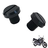 generico 2PCS tappi specchietti moto Compatibile con Kawasaki ER-5,accessori tuning dei tappi ciechi per specchietti retrovisori per moto(Black)