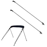PIMAR Marine Equipment Coppia di Puntoni in Alluminio Ø25mm per tendalino gommone Barca Lunghezza 110cm