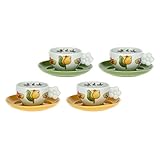 THUN - Set Quattro tazzine Happy Country