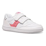 Saucony Scarpe Kids Girls Jazz Court HL Bianco-Rosa-Grigio (Sistema Taglie Calzature EU, Bimbo (0-5 Anni), Numero, Media, 34)