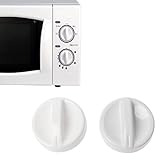 Manopole del timer a forno a microonde, manopole di sostituzione della gamma di plastica da 2 pc, interruttore di controllo del timer rotativo per manopola rotante per forno elettronico a microonde