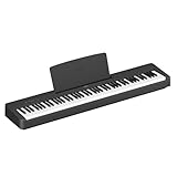 Yamaha P-145BT Digital Piano – Pianoforte Digitale Leggero e Portatile, con Tastiera Graded Hammer Compact, 88 Tasti Pesati e 10 Voci, Bluetooth – Nero