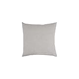 Borbonese Cuscino OPLA' 60x60 SFODERABILE in Percalle di Puro Cotone col. Perla