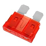 Heschen Fuse atc-10 borsa assortiti auto camion 10 A 50 pezzi, colore: Rosso