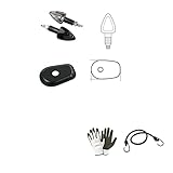 COMPATIBILE CON KAWASAKI NINJA 1000 ZX 10R 2007-2017 2 FRECCE A LAMPADINA 21W NERE + 4 ADATTATORI PIASTRINE PER MOTO YAMAHA CARENATE KIT LAMPA 90065+90061 TUTTO OMOLOGATO