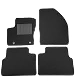 ASC Tappetini Auto Compatibili con Ford C-MAX I Serie 2004-2010, Attacco Ovale, Moquette, Bordo Antiscivolo, Battitacco in Gomma