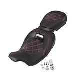 GAYCLG Heat Shield Sella per conducente biposto per motocicletta adatta per Harley Touring Electra Street Glide CVO Road King 2009-2022(Red)