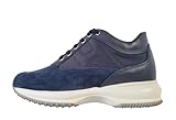 Hogan Scarpe Donna Interactive HXW00N00E10KVV0071 Blu camoscio e Tela (Blu, Sistema Taglie Calzature EU, Adulto, Numero, Media, 35)