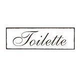 metallo decorazione scudo « toilette » Targa Porta Shabby Vintage legno Klo segno toilette segno WC