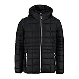 CMP - Giacca da bambina in nylon con cappuccio fisso, Nero, 140