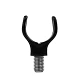 Rod Rest Rear U - Cuscino per canna da pesca, colore: Nero