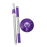 Healifty Asta Di Ricambio Per Mop Rotante in Acciaio Inossidabile E Plastica Manico Sostitutivo Per Mop Pavimenti Con Asta Telescopica 49 Pollici Accessorio Per Pulizia Casa Facile Da Montare