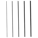 SOIMISS 5pezzi Canna in Fibra Di Carbonio Solida Da Kit Di Riparazione Per Canne Da Pesca Punte Di Ricambio e Materiali Costruzione Per Canne Spinning e Baitcasting