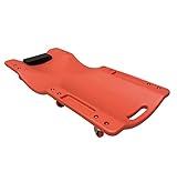 MGidea Carrello Lettino Meccanico carico Max 120kg Officina Garage sotto Auto poggiatesta vani portaoggetti 6 Ruote girevoli 360°