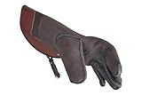 VlaMiTex J54 Guanti da Falconiere per Falchi e Falconi in Pelle Marrone (M)