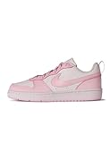 Nike Court Borough Low Recraft GS, Scarpe con Lacci, White/Pink Foam, 37.5 EU