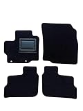 4 Tappetini Auto in Moquette Nero Su Misura per Mitsubishi SPACE STAR dal 2013 in poi OFFICINEMILANO. 2 Anteriori+2 Posteriori. Sistema di Fissaggio Compatibile con l'Originale.